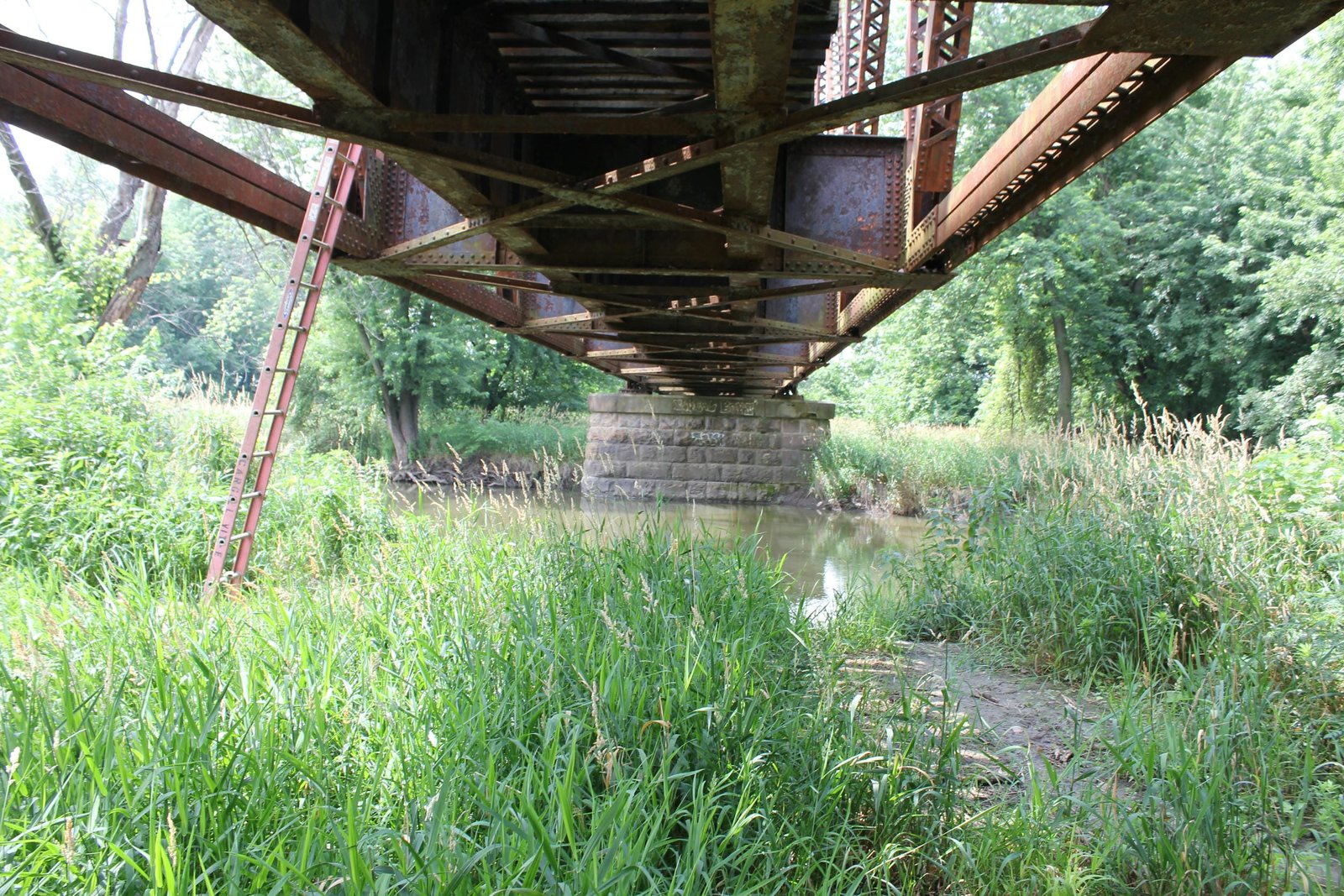 Under north span (span #1)